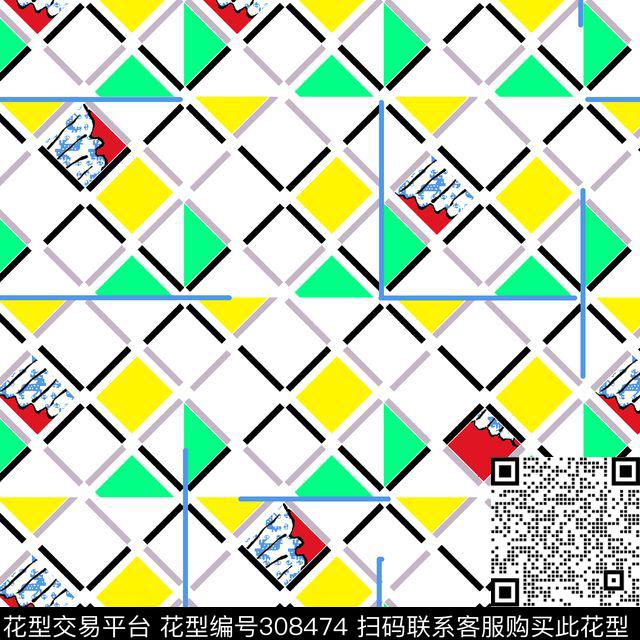 格子女装传统印花华亿平台下载（图片编号: 308474） - 瓦栏（Walan）