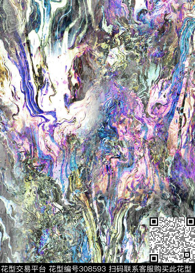 抽象数码印花华亿平台下载（图片编号: 308593） - 瓦栏（Walan）