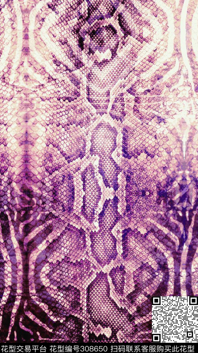 简约潮牌动物纹数码印花华亿平台下载（图片编号: 308650） - 瓦栏（Walan）