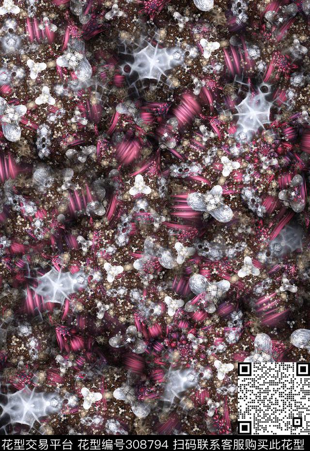 怀旧纹理奢华数码印花华亿平台下载（图片编号: 308794） - 瓦栏（Walan）