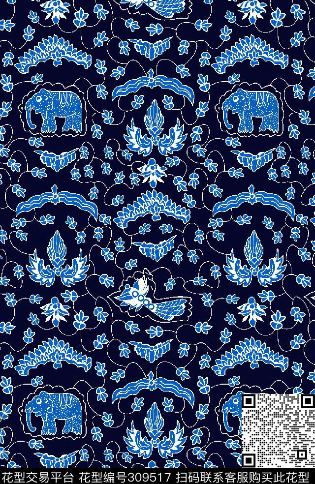 女装丝巾男装数码印花华亿平台下载（图片编号: 309517） - 瓦栏（Walan）