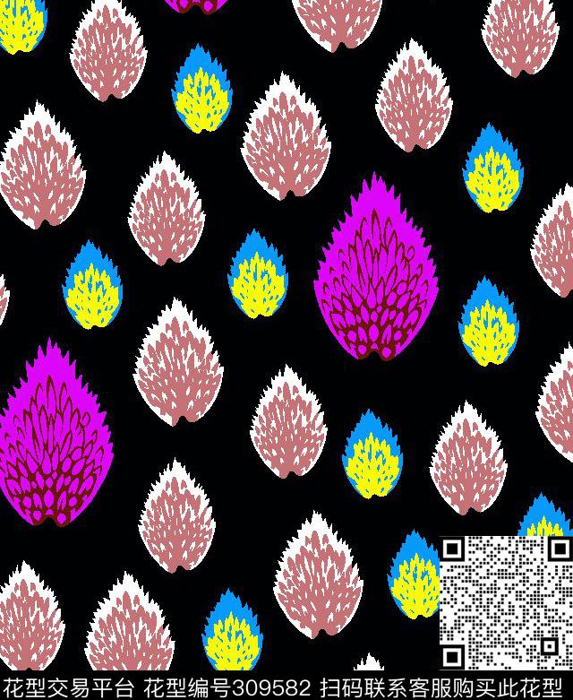 女装丝巾男装数码印花华亿平台下载（图片编号: 309582） - 瓦栏（Walan）