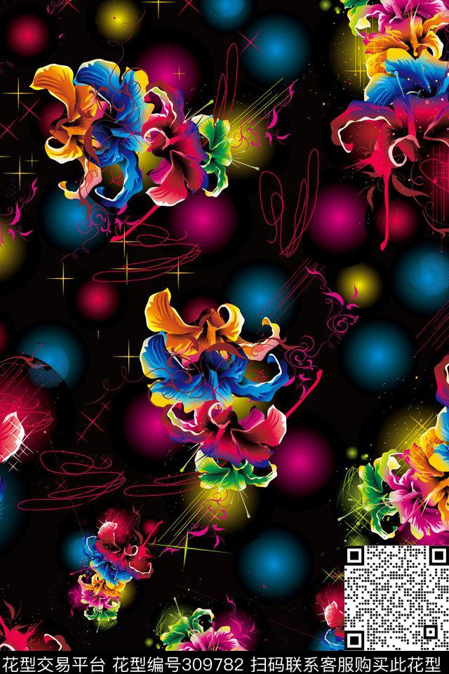 抽象数码印花华亿平台下载（图片编号: 309782） - 瓦栏（Walan）