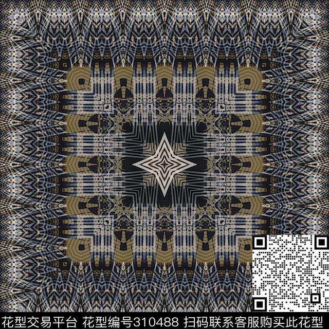 传统★方巾华亿平台传统印花华亿平台下载（图片编号: 310488） - 瓦栏（Walan）