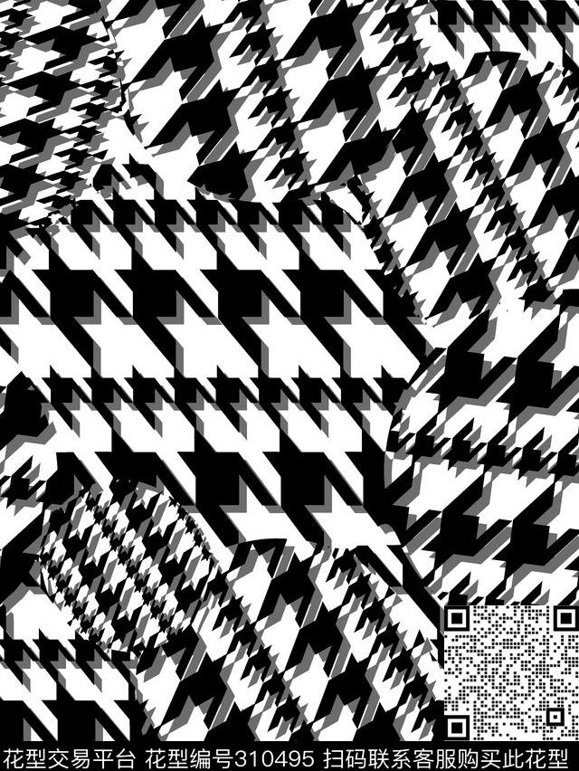 传统★几何格纹传统印花华亿平台下载（图片编号: 310495） - 瓦栏（Walan）