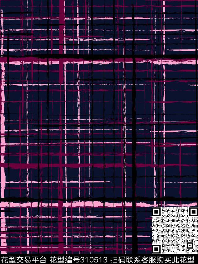 传统★几何格纹传统印花华亿平台下载（图片编号: 310513） - 瓦栏（Walan）