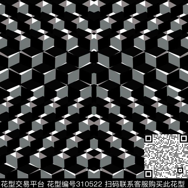 传统★几何格纹传统印花华亿平台下载（图片编号: 310522） - 瓦栏（Walan）