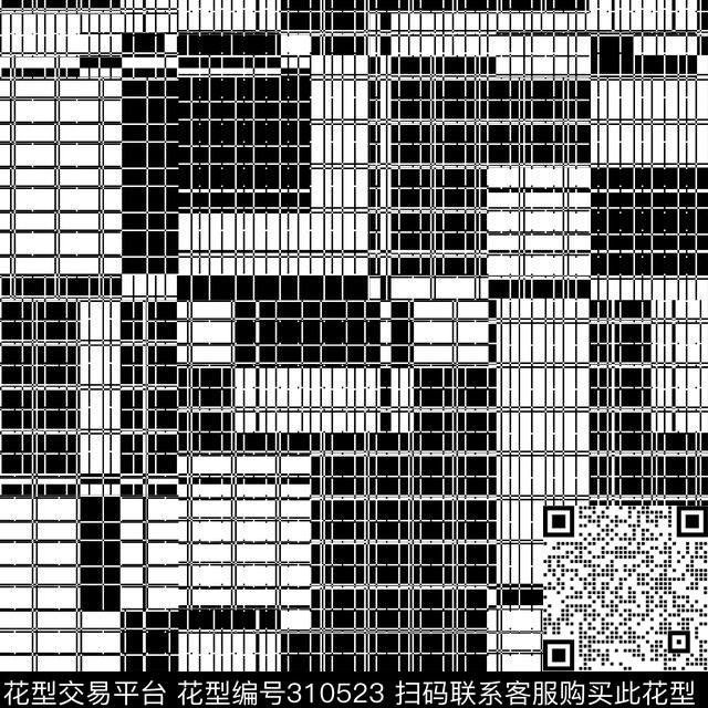 传统★几何格纹传统印花华亿平台下载（图片编号: 310523） - 瓦栏（Walan）