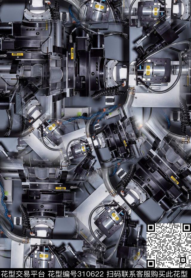 休闲抽象写实数码印花华亿平台下载（图片编号: 310622） - 瓦栏（Walan）