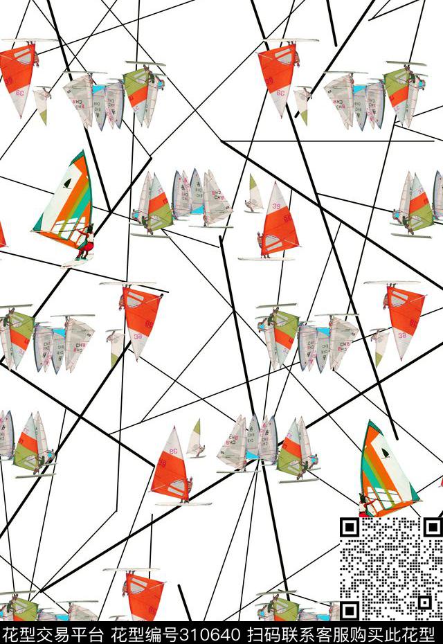 休闲抽象怀旧数码印花华亿平台下载（图片编号: 310640） - 瓦栏（Walan）