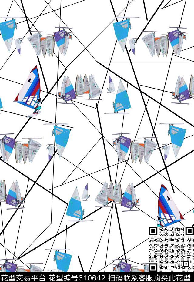 休闲抽象怀旧数码印花华亿平台下载（图片编号: 310642） - 瓦栏（Walan）