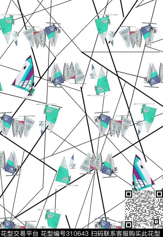 休闲抽象怀旧数码印花华亿平台下载（图片编号: 310643） - 瓦栏（Walan）