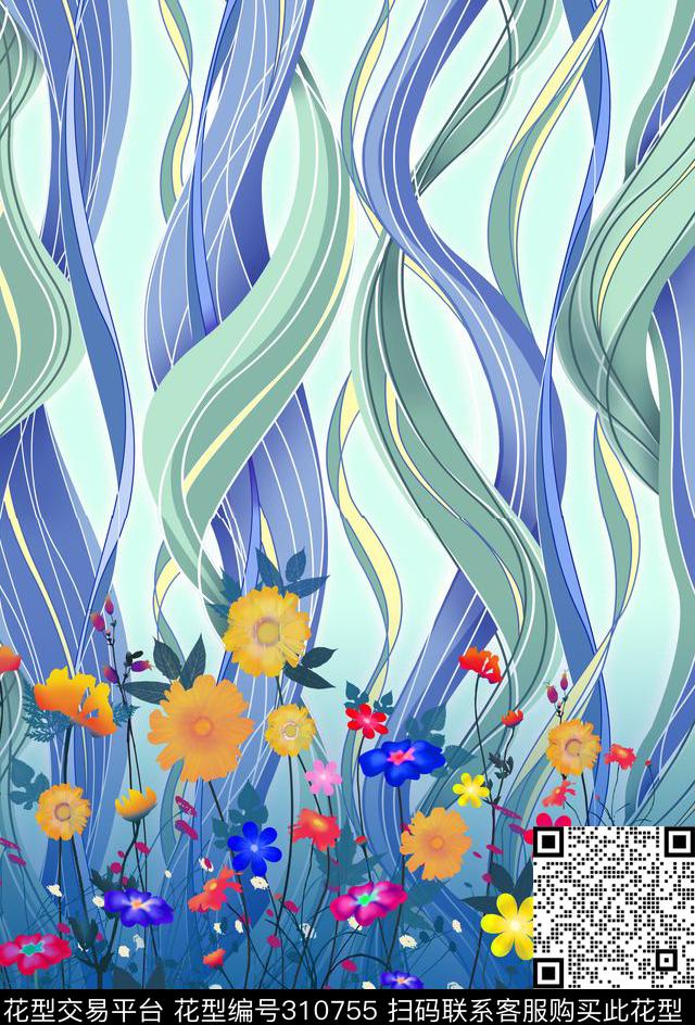 U-植物花卉/Botany数码印花华亿平台下载（图片编号: 310755） - 瓦栏（Walan）