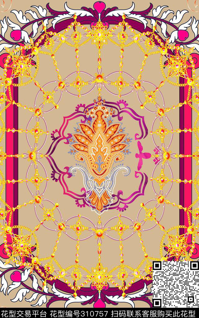 欧式宫廷数码印花华亿平台下载（图片编号: 310757） - 瓦栏（Walan）