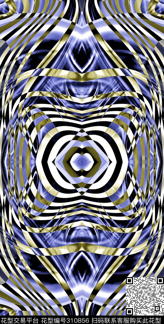动物纹几何数码印花华亿平台下载（图片编号: 310856） - 瓦栏（Walan）