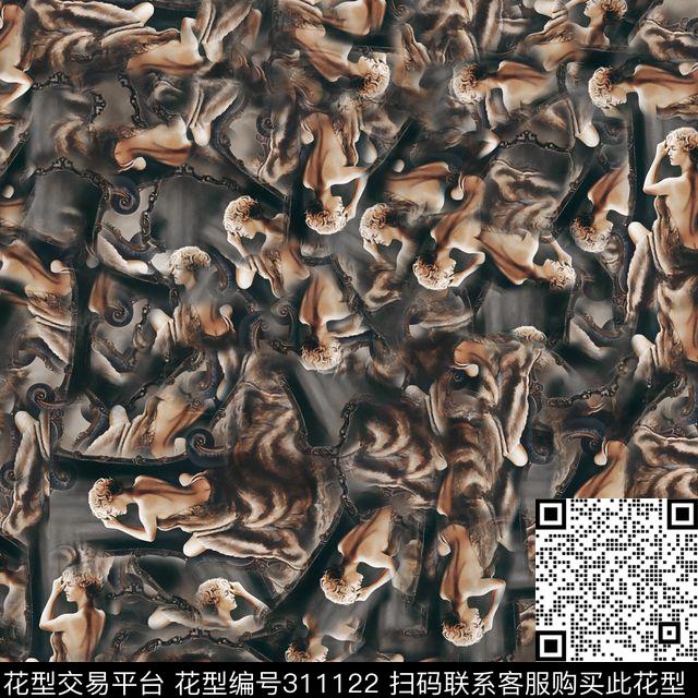 流行时尚人物una数码印花华亿平台下载（图片编号: 311122） - 瓦栏（Walan）