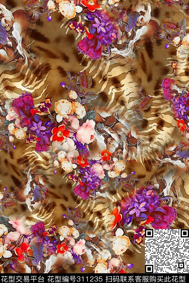 数码★动物类数码印花华亿平台下载（图片编号: 311235） - 瓦栏（Walan）