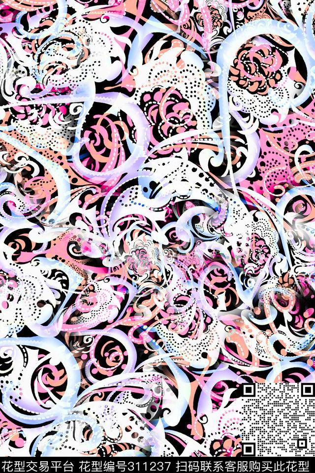 数码★民族风格数码印花华亿平台下载（图片编号: 311237） - 瓦栏（Walan）