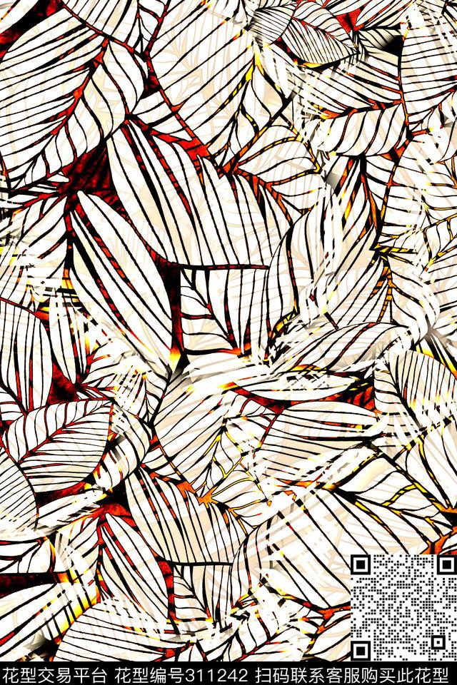 数码★花卉图案数码印花华亿平台下载（图片编号: 311242） - 瓦栏（Walan）