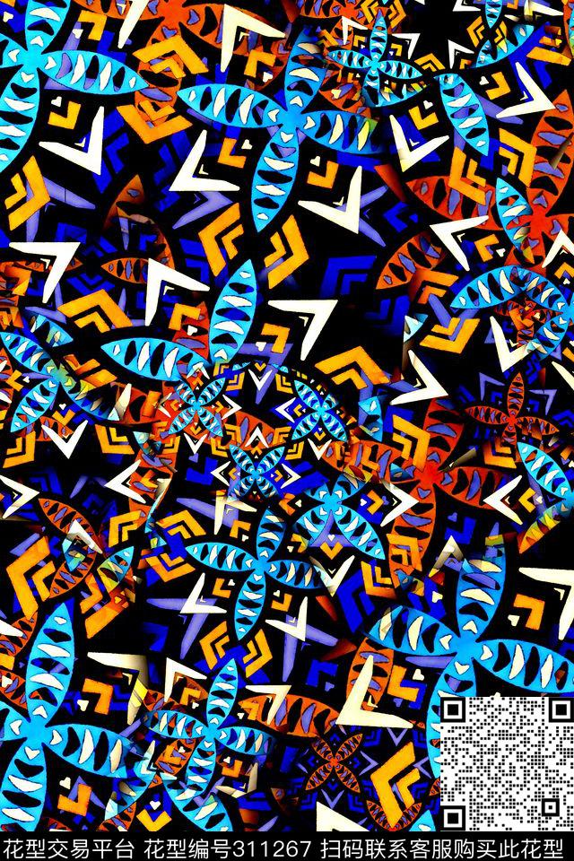 数码★民族风格数码印花华亿平台下载（图片编号: 311267） - 瓦栏（Walan）