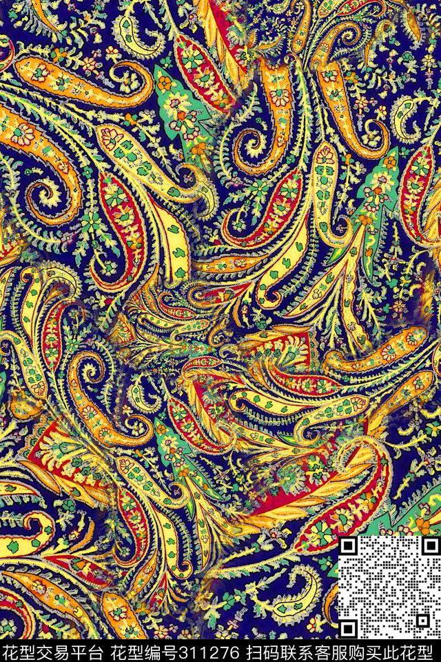 数码★民族风格数码印花华亿平台下载（图片编号: 311276） - 瓦栏（Walan）