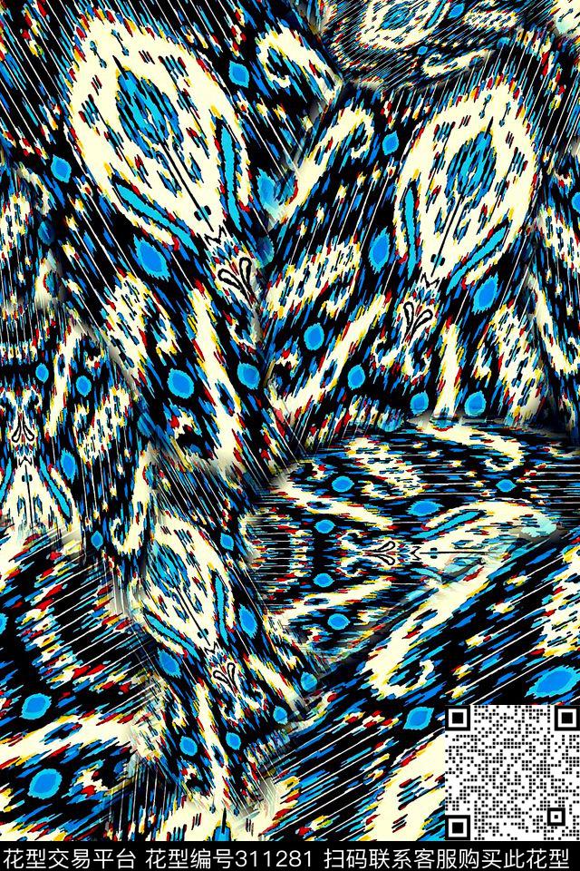 数码★民族风格数码印花华亿平台下载（图片编号: 311281） - 瓦栏（Walan）