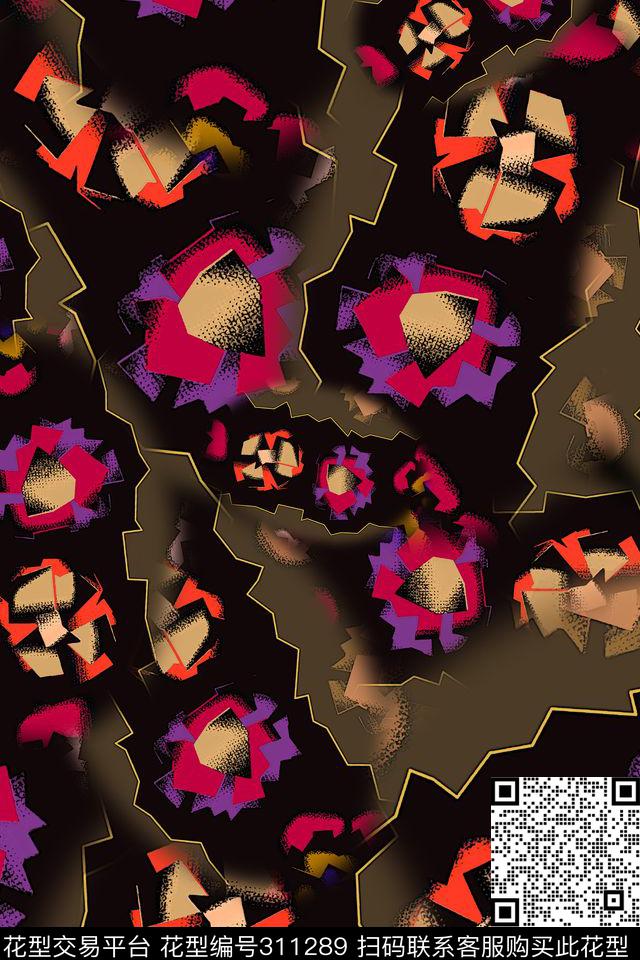 数码★花卉图案传统印花华亿平台下载（图片编号: 311289） - 瓦栏（Walan）