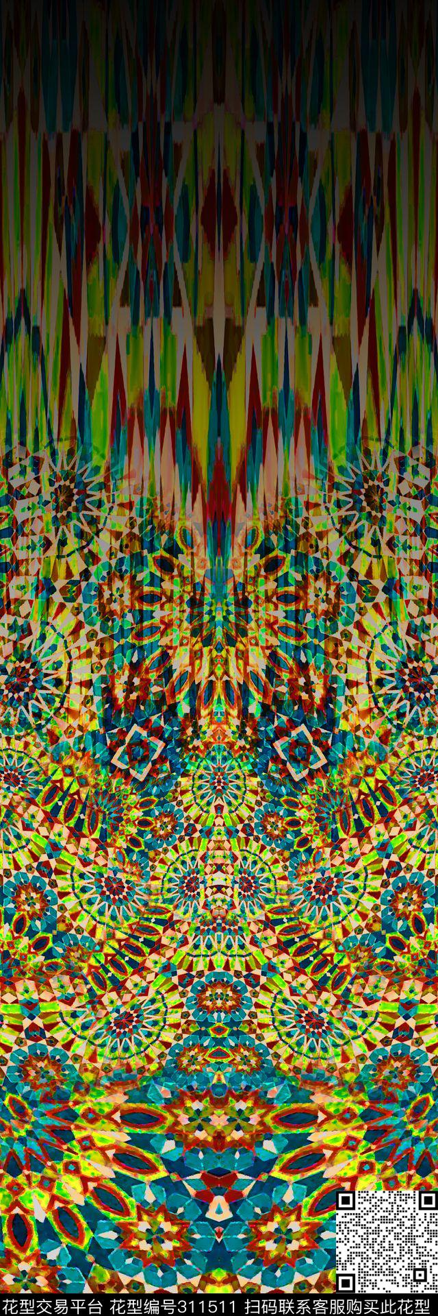 数码★民族风格数码印花华亿平台下载（图片编号: 311511） - 瓦栏（Walan）