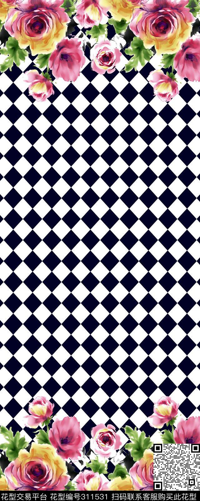 花卉数码印花华亿平台下载（图片编号: 311531） - 瓦栏（Walan）