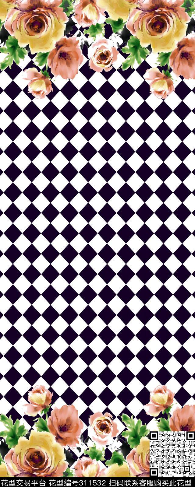 花卉数码印花华亿平台下载（图片编号: 311532） - 瓦栏（Walan）