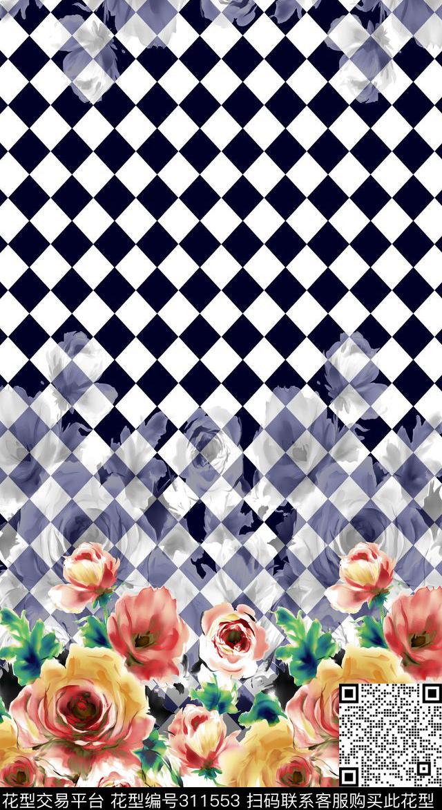 花卉数码印花华亿平台下载（图片编号: 311553） - 瓦栏（Walan）