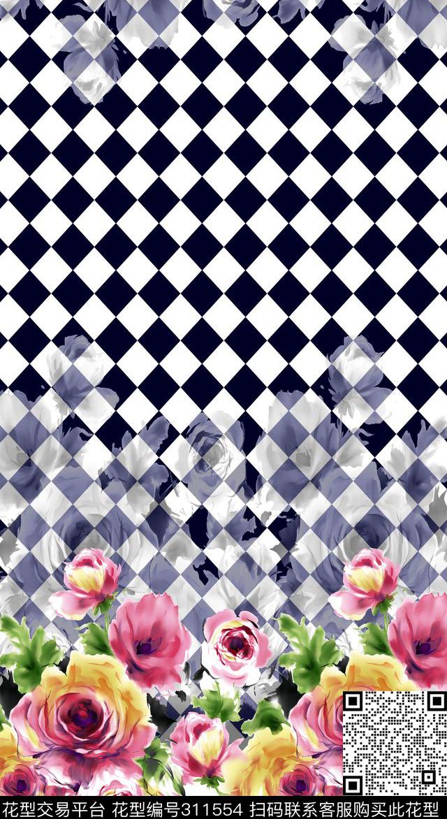 花卉数码印花华亿平台下载（图片编号: 311554） - 瓦栏（Walan）
