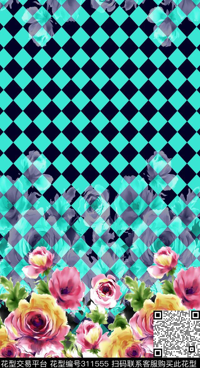 花卉数码印花华亿平台下载（图片编号: 311555） - 瓦栏（Walan）