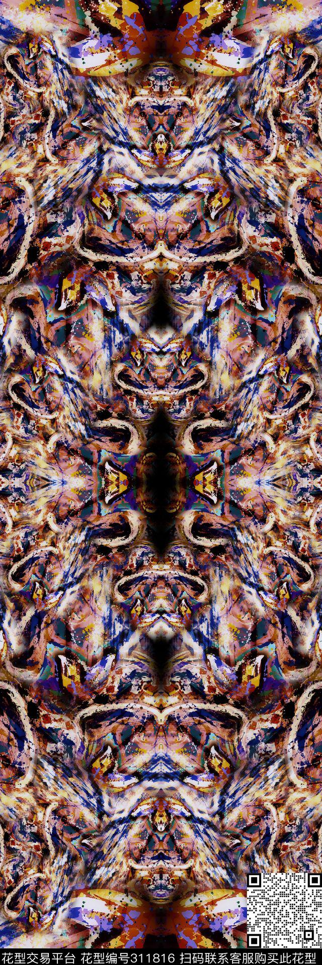 数码★民族风格数码印花华亿平台下载（图片编号: 311816） - 瓦栏（Walan）