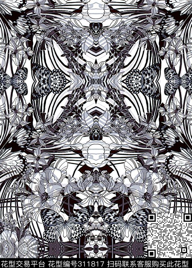 数码★动物类传统印花华亿平台下载（图片编号: 311817） - 瓦栏（Walan）