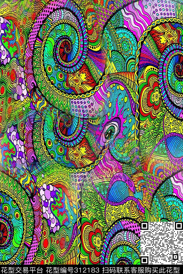 打折华亿平台数码印花华亿平台下载（图片编号: 312183） - 瓦栏（Walan）