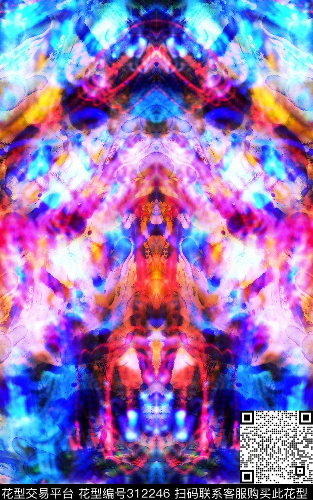 抽象数码印花华亿平台下载（图片编号: 312246） - 瓦栏（Walan）