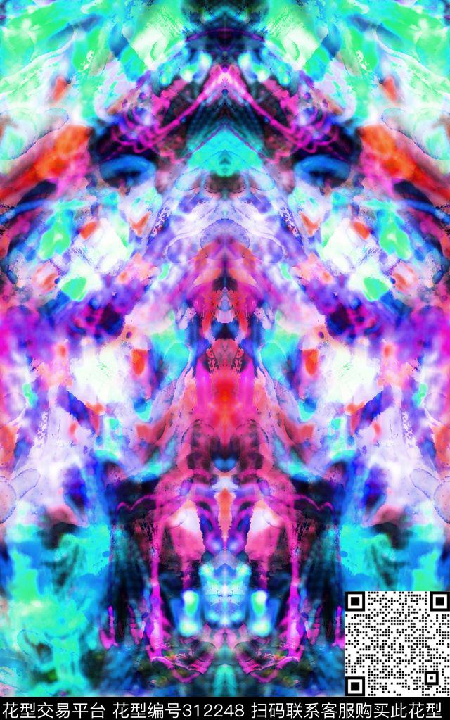 抽象数码印花华亿平台下载（图片编号: 312248） - 瓦栏（Walan）