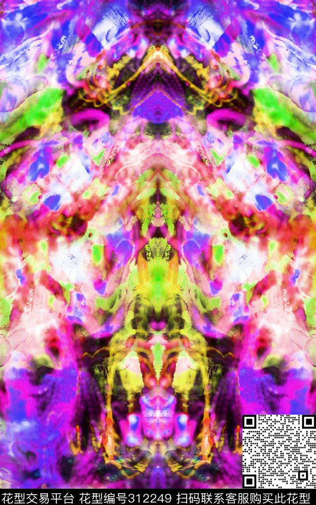 抽象数码印花华亿平台下载（图片编号: 312249） - 瓦栏（Walan）