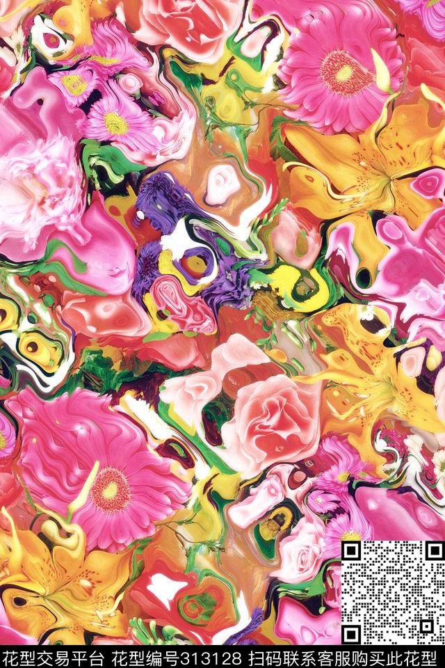 S-艺术花卉/Art数码印花华亿平台下载（图片编号: 313128） - 瓦栏（Walan）