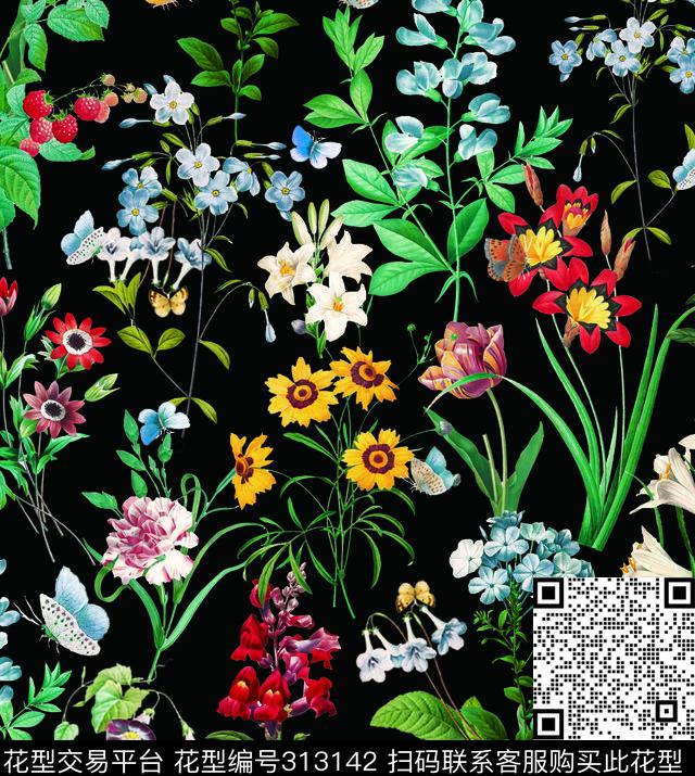 S-艺术花卉/Art印花华亿平台下载（图片编号: 313142） - 瓦栏（Walan）