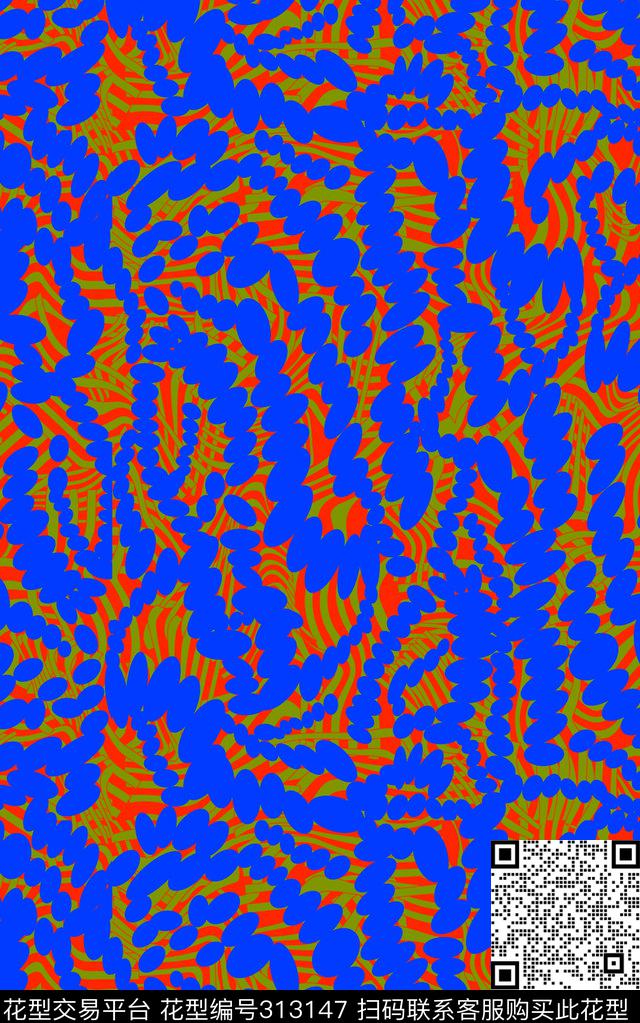 复古非洲部落波点传统印花华亿平台下载（图片编号: 313147） - 瓦栏（Walan）