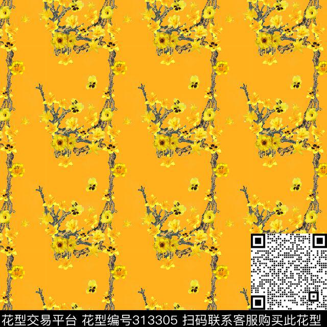 ♥红桃A〖花鸟天堂〗数码印花华亿平台下载（图片编号: 313305） - 瓦栏（Walan）