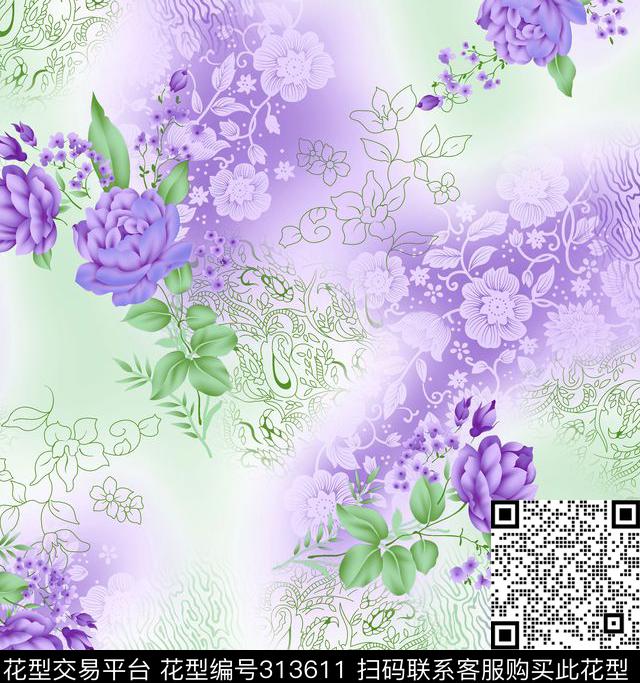 传统印花华亿平台下载（图片编号: 313611） - 瓦栏（Walan）