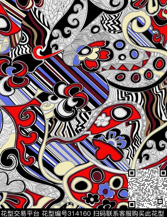 传统印花华亿平台下载（图片编号: 314160） - 瓦栏（Walan）