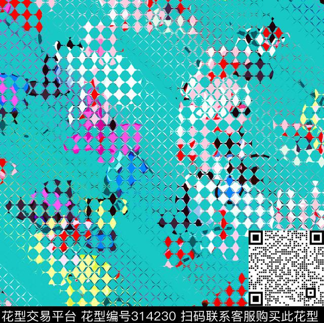 G-几何印象/Geometry传统印花华亿平台下载（图片编号: 314230） - 瓦栏（Walan）