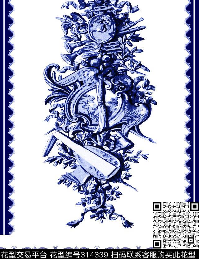 欧式宫廷传统印花华亿平台下载（图片编号: 314339） - 瓦栏（Walan）