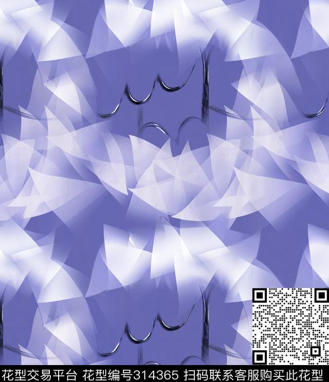 几何数码印花华亿平台下载（图片编号: 314365） - 瓦栏（Walan）