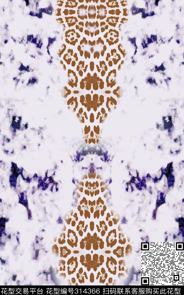 动物花卉数码印花华亿平台下载（图片编号: 314366） - 瓦栏（Walan）