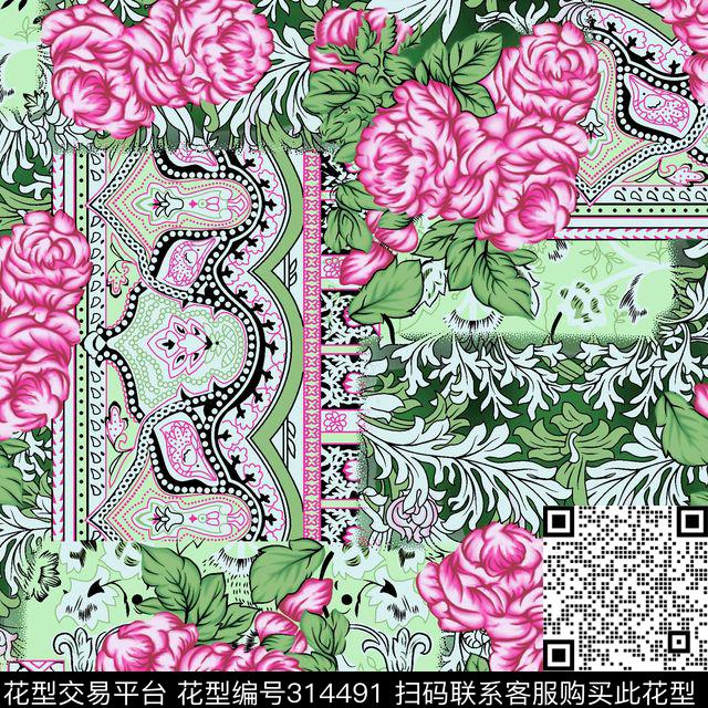 传统印花华亿平台下载（图片编号: 314491） - 瓦栏（Walan）